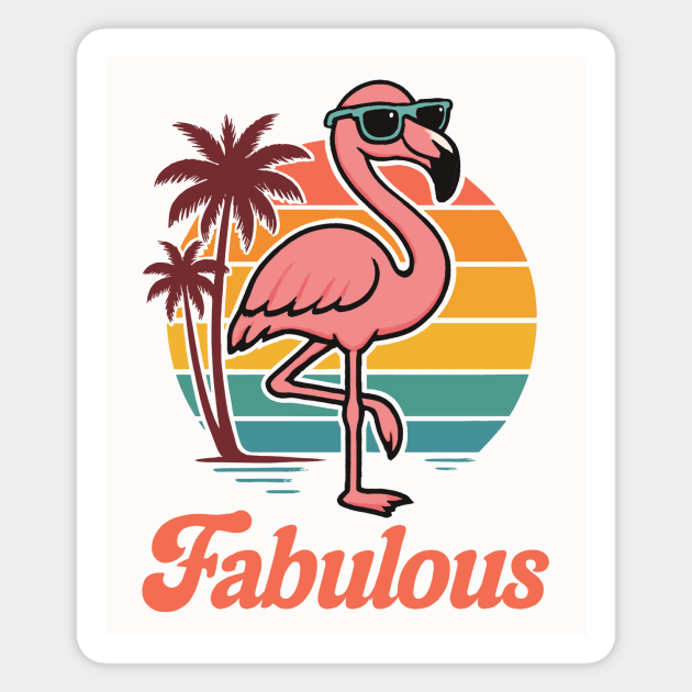 Fabulous Flamingo Magnet by CreativeSage